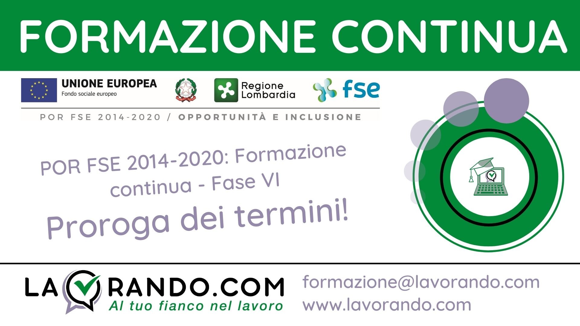 Formazione Continua fase VI - Regione Lombardia 